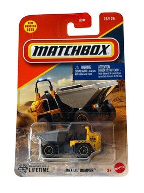Matchbox MBX Lil Dumper 2025 Construction Truck 1:64 Diecast New